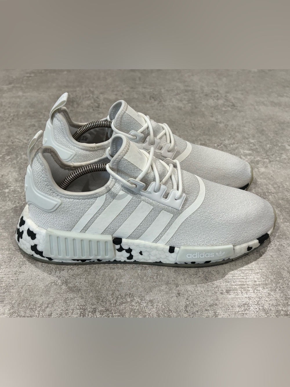 Adidas NMD R1 Wht Speckled Camo Sole Running Sneakers